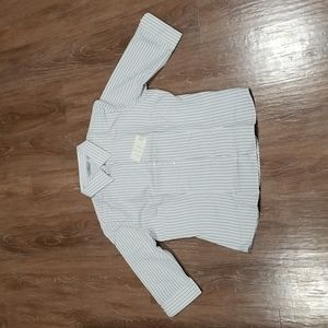 (14) NWT Biz Collection Striped Collared Shirt Business Office Work Academia